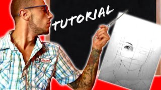 TUTORIAL 1 come disegnare un volto umano [upl. by Nylkcaj]