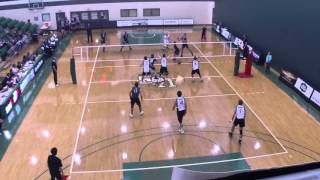 TWU Mens Volleyball Highlights vs Sask Huskies [upl. by Ewan734]