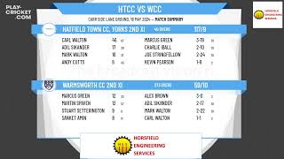 Hatfield Town CC Yorks 2nd XI v Warmsworth CC 2nd XI [upl. by Naehgem]