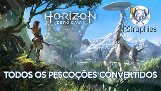 Horizon Zero Dawn  Todos os Pescoções convertidos  Guia de Troféu 🏆 [upl. by Aidan943]