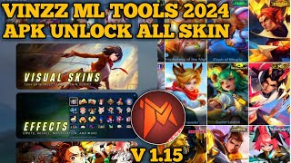 NEW VINZZ ML TOOLS NO PASSWORD TERBARU  APK SCRIPT ML 2024 NO BAN  APK UNLOCK ALL SKIN ML [upl. by Daria171]