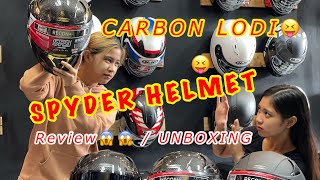 Sulit na Carbon FIBER HELMET Reviews  Unboxing  mikoy motovlog [upl. by Ahsir202]