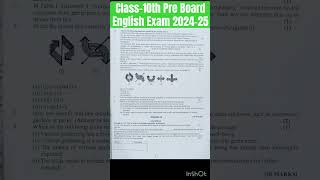 Class10th Pre Board Exam English 202425😳😳🔥🔥shots akankshaonlineclasses [upl. by Oivat]