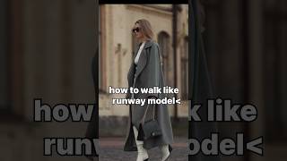 How to walk like runway model🖤🌙🎀 runway model fashion shorts ytshorts [upl. by Arotak]