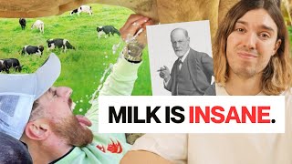 The shocking reason why humans started drinking cows milk 🤢 [upl. by Edlitam]