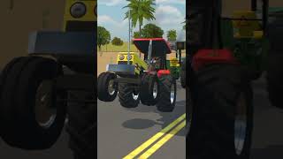 HMT 5911 Vs John Deere tractor tochan short [upl. by Fanchie]