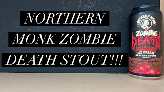 Northern Monk Zombie Death Chocolate amp Strawberry Ice Cream Dessert Stout Review  Tesco Craft Beer [upl. by Lewak]