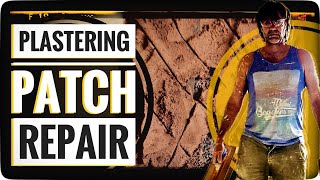 PLASTERING PATCH REPAIR plastering for beginners plastering DIY do it yourself tutorial [upl. by Ardnosac]