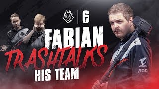 G2 Fabian Trashtalks His Team  G2 Rainbow Six Siege [upl. by Annohsal]