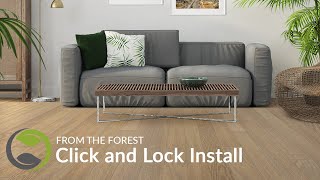 Click and Lock Floating Floor Installation [upl. by Lissi]