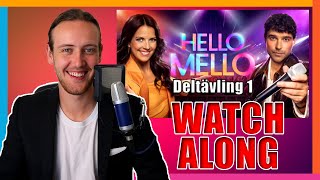 HELLO MELLO 2024  Deltävling 1  Watch Along [upl. by Ola]