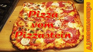 Pizza vom Pizzastein im Gaskugelgrill Outdoorchef Roma backen [upl. by Nalda732]