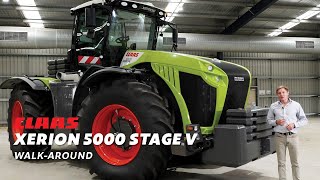 CLAAS XERION 5000 Stage V WalkAround  CLAAS Harvest Centre [upl. by Acnalb846]