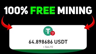 100 Free USDT Miner ◾️ Mine 64 USDT Per day  No investment required [upl. by Yeliab]