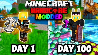 I Spent 100 Days in 117 HARDCORE MODDED Minecraft Heres What Happened [upl. by Yevrah]