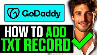 How To Add TXT Record to GoDaddy 2024  Step by Step [upl. by Anekahs449]