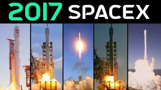 Rocket Launch Compilation 2017  SpaceX [upl. by Leorsiy494]