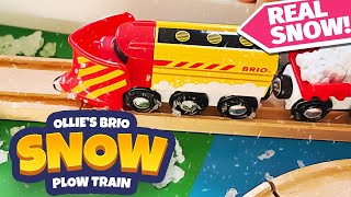 BRIO Snow Plow Train  Ollies Adventures [upl. by Woodall]