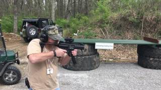 Sig MPX 9mm SBR Slow Motion [upl. by Amhsirak]