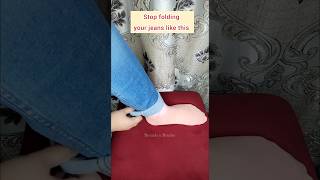 How to cuff your jeans  long jeans to ankle length  How to fold jeans threadsnneedles jeanshack [upl. by Erodroeht837]