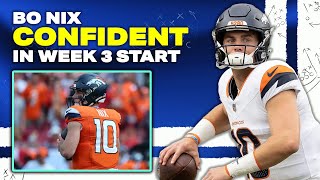 Bo Nix Looks Confident in Week 3 Start  PFF [upl. by Genesia]