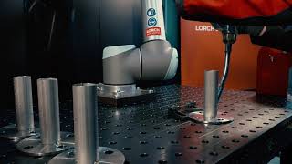 Lorch Cobot Welding Package – MIGMAG seams in TIG optic [upl. by Laekim83]