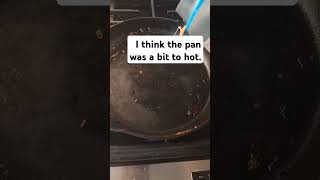 I think it was probably 400 degrees smallyoutuber cooking ikea newyoutuber fryingpan [upl. by Ojybbob]