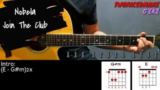 Nobela  Join The Club Guitar Cover With Lyrics amp Chords [upl. by Onateag]