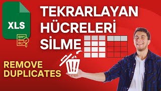 Excel Tekrar Eden HücreleriDeğerleri Silme quotRemove Duplicatesquot [upl. by Hilliard500]