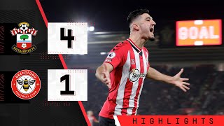 90SECOND HIGHLIGHTS Southampton 41 Brentford  Premier League [upl. by Dowd]