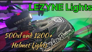 Best Mountain Bike Helmet Light From LEZYNE 500xl vs 1200 [upl. by Ecnal]