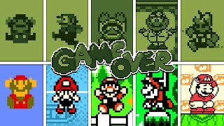 Evolution Of Super Mario GBGBC Death Animations amp GameOver Screens [upl. by Ssac]