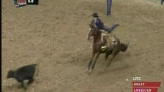 Tie Down Roping  2013 NFR Round 2 [upl. by Annerol]