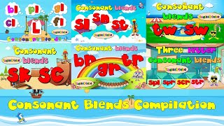 Consonant Blends Compilation  six videos [upl. by Okir]