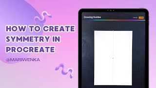 How to create symmetry in procreate￼ tutorial￼  The most common question I get ￼ [upl. by Ainitsirk6]