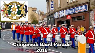 Craigneuk Band Parade  Wishaw 2016 [upl. by Berkley]