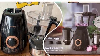 Mixer Grinder with Food Processor Review  Philips MixerGrinder Demo Review and Usage [upl. by Neyu445]