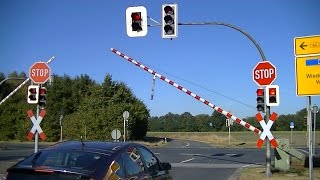 Spoorwegovergang Beelen D  Railroad crossing  Bahnübergang [upl. by Anialam]