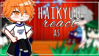 haikyuu react to as hinata and kageyama asgacha clubGccontém kagehinaINGESBR [upl. by Laerol]