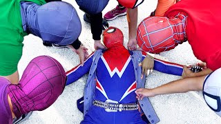 Bros 6 SpiderMan vs New RockSuperHero  Funny Story by FLife TV [upl. by Ahsilek]