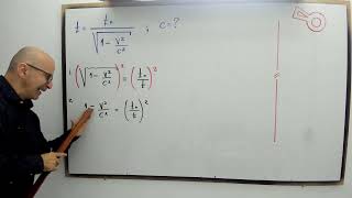 Despejando la Velocidad de la Luz C en la Fórmula de Dilatación del Tiempoprofenini [upl. by Zohar]