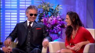 Alan Titchmarsh Interviews Andrea Bocelli and his wife amp manager Veronica Berti  25th Jan 2013 [upl. by Wartow]