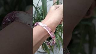 quotHandmade Resin Bangles with Real Flowers Beads and Glitter Sparklequot [upl. by Alag]