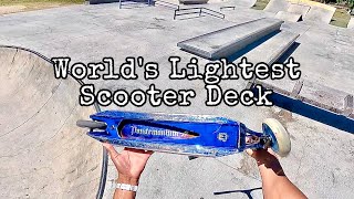 WORLDS LIGHTEST SCOOTER DECK Ethic Pandemonium V2 [upl. by Eeresed681]