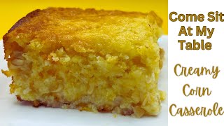 Creamy Corn Casserole  A Cross Between Corn Bread and Corn Pudding  So Moist and Delicious [upl. by Nemad]