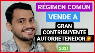 🥊 REGIMEN COMUN Responsable de IVA VENDE A GRAN CONTRIBUYENTE AUTORRETENEDOR Curso de Contabilidad [upl. by Trautman321]