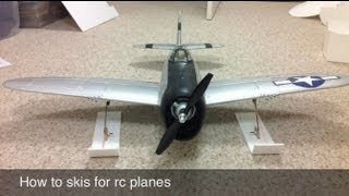 Homemade skis for rc planes [upl. by Eceer]