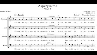 Anton Bruckner  Asperges Me WAB 4 w score [upl. by Ixel]