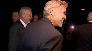 George Clooney attends inauguration of multiplex in Brignoles in the Var France [upl. by Eninej]