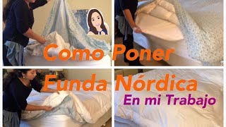 Como poner funda a un cobertor 🛏 Funda Nórdica [upl. by Newlin]